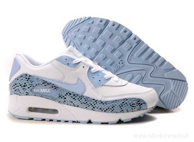 Chaussures Nike Bleu Et Blanc Air Max 90